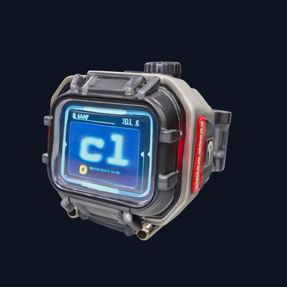 Futuristic Digital Watch Model Pack